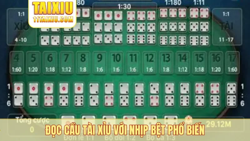 Đọc cầu tài xỉu với nhịp bệt phổ biến